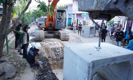 Pemerintah Kota Bandar Lampung Buat Saluran Air Baru di Panjang Utara.